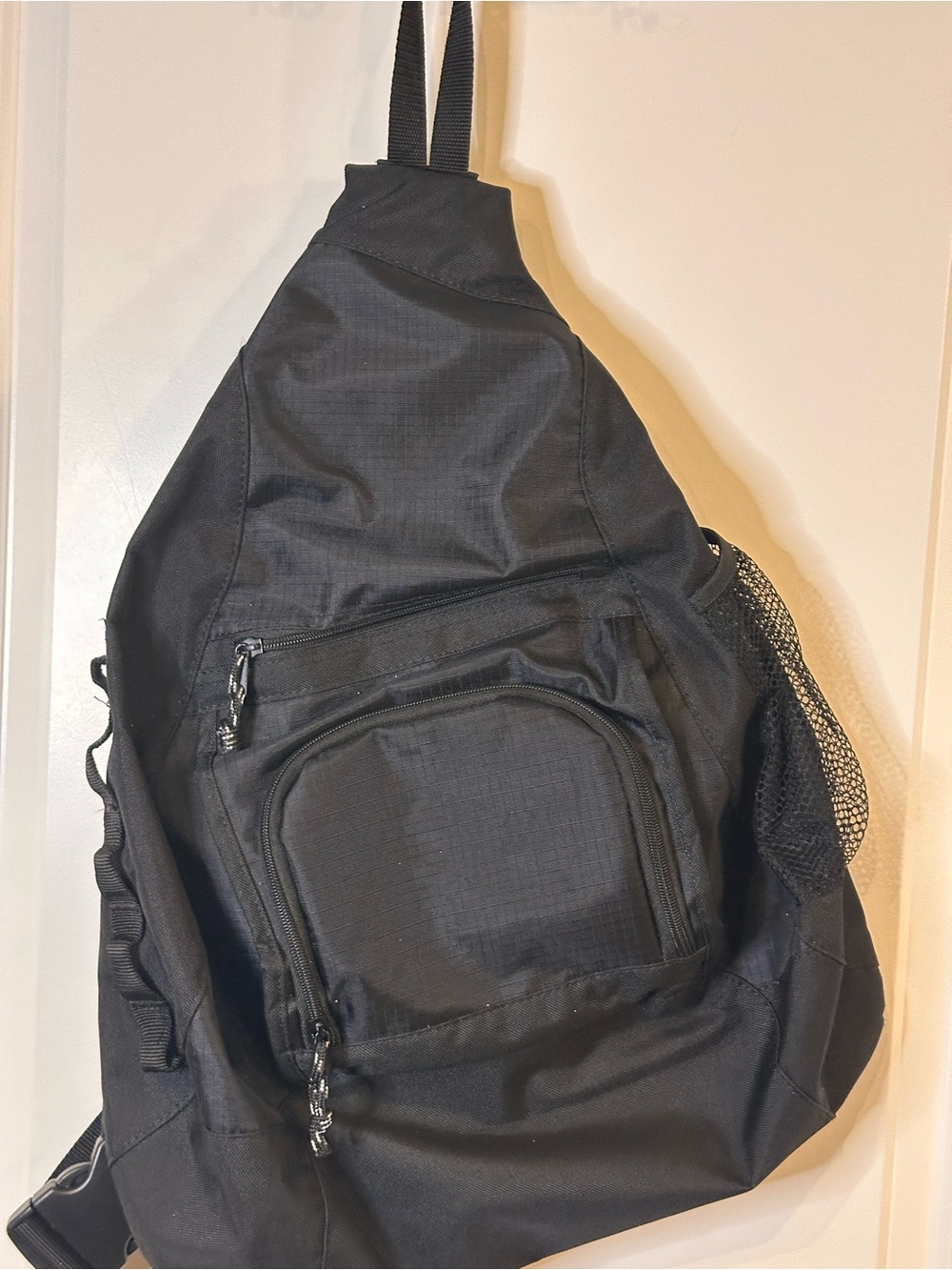 Mercury Black Sling Backpack